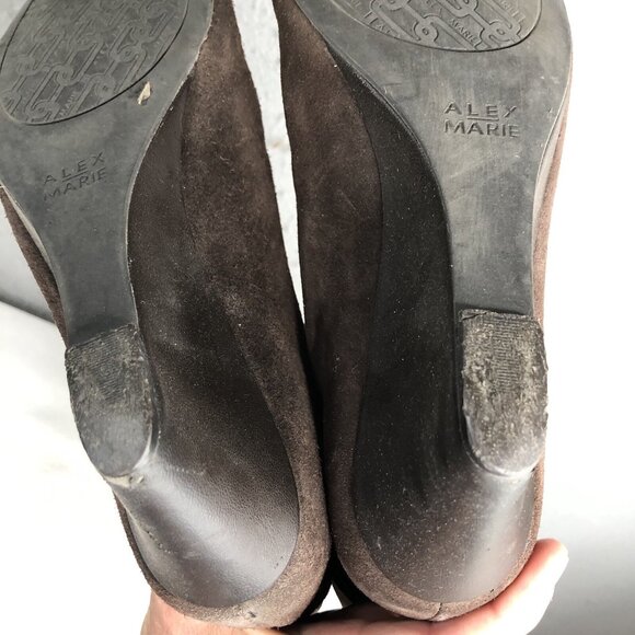 Alex Marie Boots Womens 8.5M Brown Suede Slouchy Boho Western Dana204 Chocolate - Picture 10 of 16